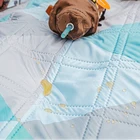 Cotton Picnic Blanket Amazon Hot Camping Waterproof Printed Cotton Picnic Blanket Leather Strap