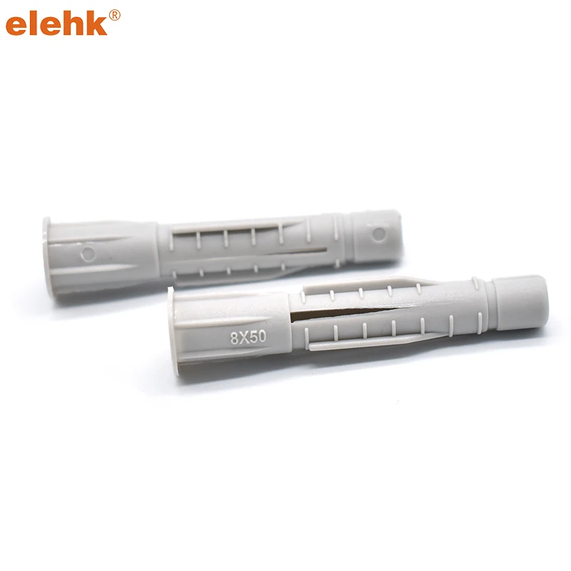 Elehk Grey Pa Pe Material Plastic Nylon Anchor And Expansion Anchors