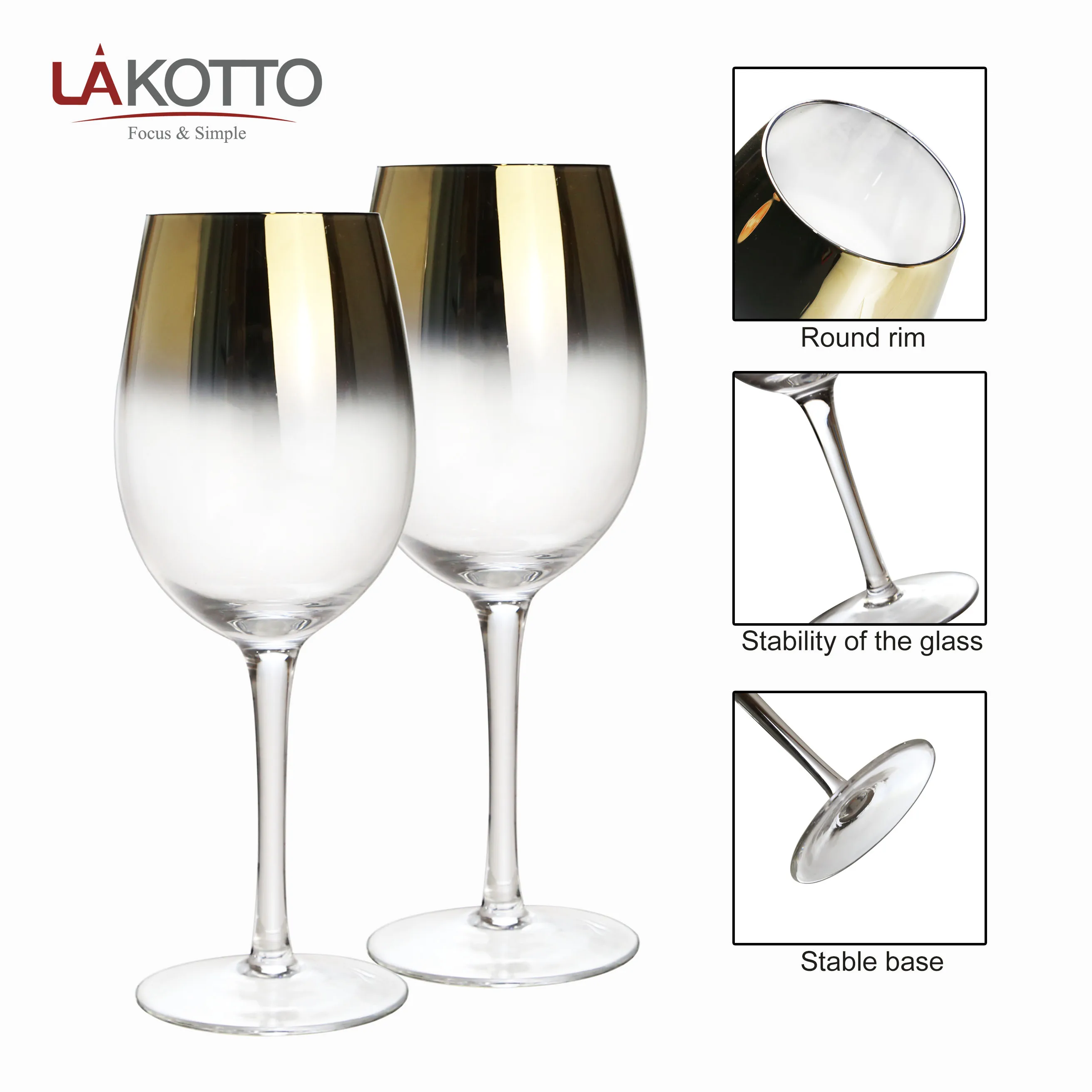 high quality Customized Logo Acceptable Sodalime glass 460ml glass goblet