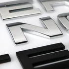 Logo Car Logos Name Chrome Car Logo Alphabet Sign Letters Plastic Chrome Lettering Custom 3D ABS Car Stickers