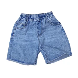 Children's Fashion Denim Clothing Baby Girls Boys Pants Dan Leggings Direct Company Supply Top Design Solid Color Leggings Kids