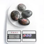Labradorite Cheap Price Of Natural Purple Flash Labradorite Crystal Palm Healing Stone