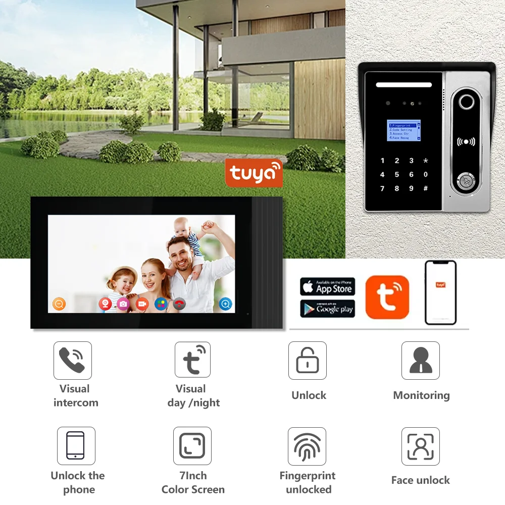 Tuya Wifi Doorbell 1080p Hd Smart Home Video Intercom 1080p Wifi Smart Video Doorbell Ring Video Doorphone