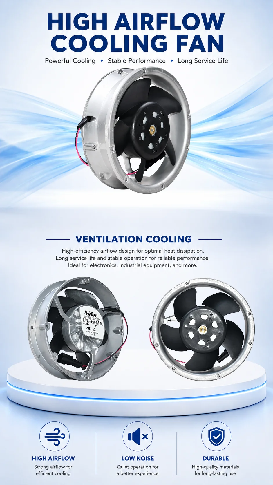Dual Ball Bearing, DC24V, 1.8A, 12V, 48V - detail 6