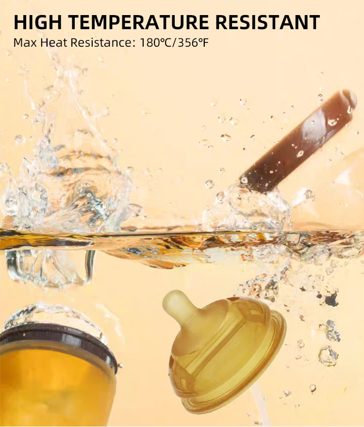 BPA Free Newborn Baby Bottle 0-12 Months Solid Silicone PP Wide Mouth Nipple Feeding Design Imitates Breast Milk Bottle details