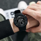 Watch 2021 New Trend Black Bracelet ABS Plastic Case Wrist Watch LCD