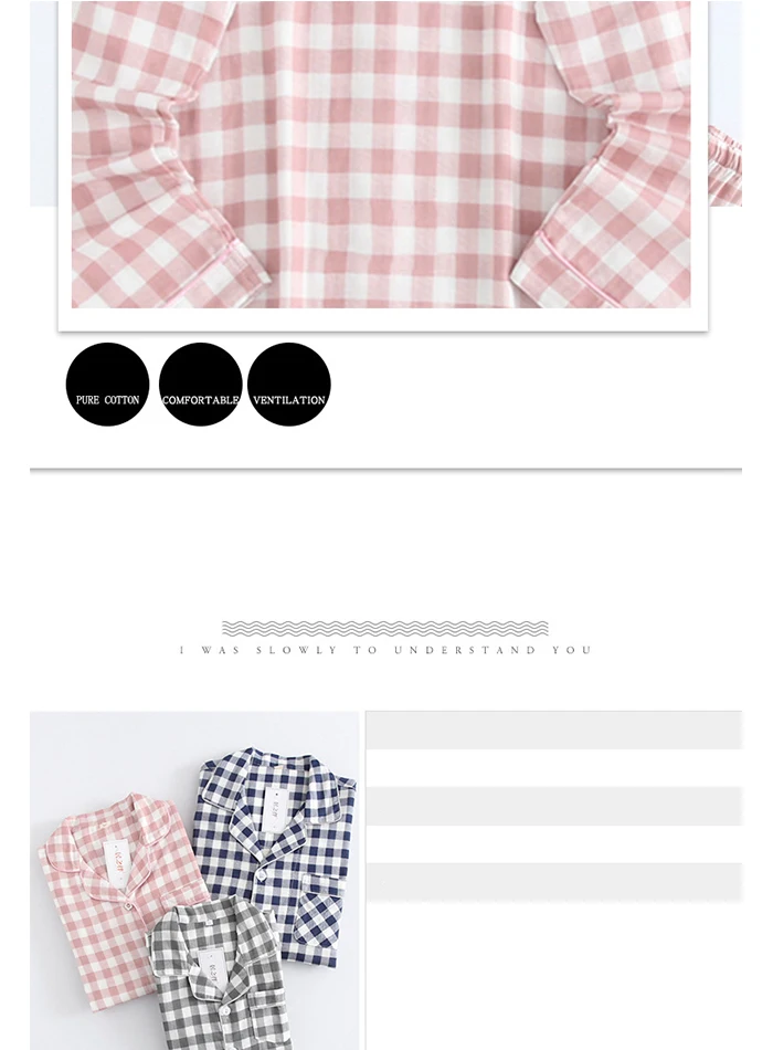 New Water-washed Cotton Long Sleeved Trousers Mens Pajamas Spring and Autumn Lapel Pure Cotton Pijama Mans Nightwear Sleepwear