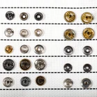 Button Wholesale Custom Logo Luxury Gold Colors Copper Buckle Buttons For Clothing Snap