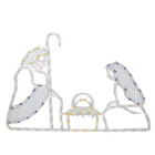 Family 30 30" Lighted Holy Family Nativity Scene Christmas Window Silhouette
