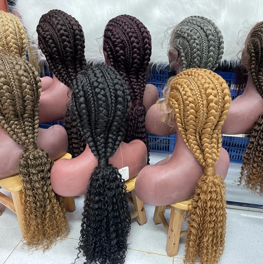 Wigs Human Hair Lace Front New Arrival Dutch Braided Different Style 28  Inch Full Lace For Braiding Braid Wig - Buy Lace Wig Short Stryle,Africa  Braids,Peruvian Hair Wig Product on 