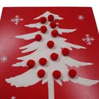 Special Best Seller Christmas Decoration Craft Special Design MDF Table Block- Christmas Tree W/pompom/15x3.8x20cm