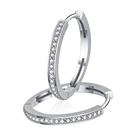 Silver Hoop Earring Silverhoop Earring Hoop Earrings Fashion Silver Jewelry Cubic Zirconia Hoop Silver925 Earring