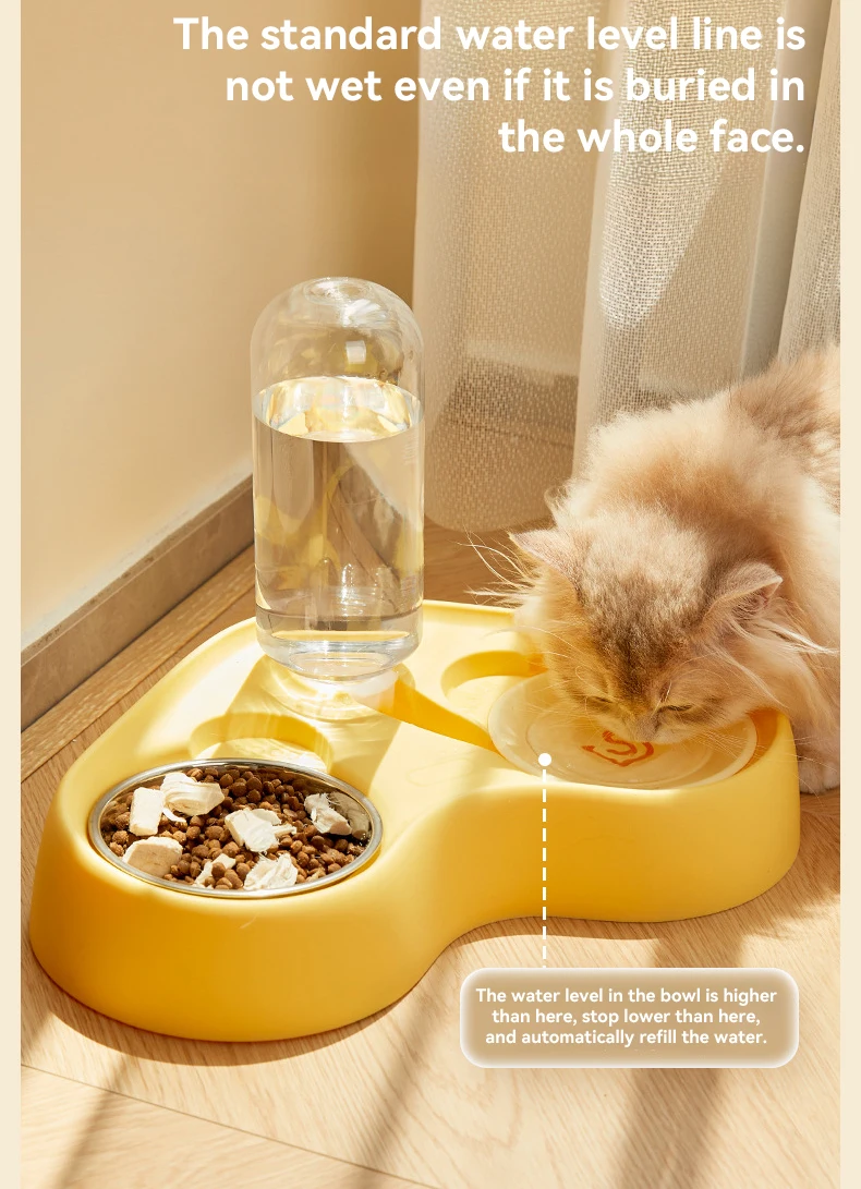 New 2 in 1 Pets Water and Food Bowl Set for Small or Medium Size Dogs Cats Pet Products manufacture