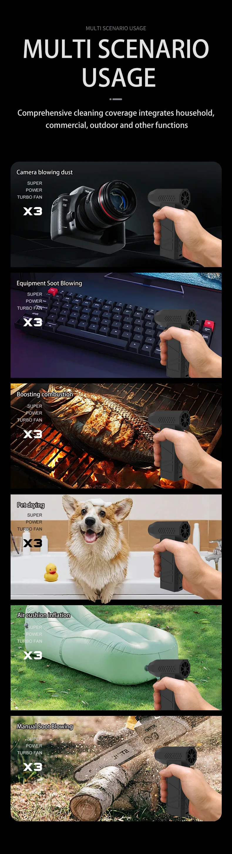 Mini Fan, X3, Portable, DIY - detail 24