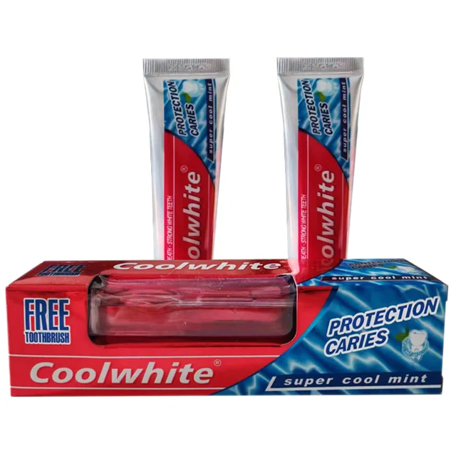 Personalized Bulk 80g Coolwhite Toothbrush with Whitening Toothpaste Oral Refreshing Chemical Ingredients Children's Home Use