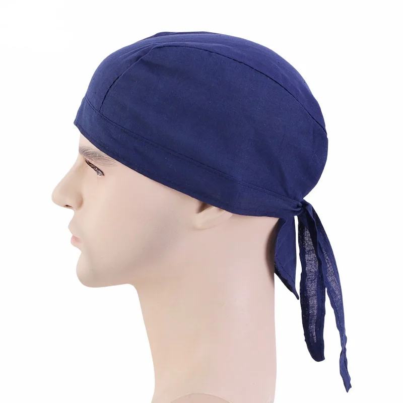 Unisex Polyester Bandana Durag Headwear Plain Color Du Rags Cotton Durags Men Multifunctional Adult Outdoor Cycling Accessory