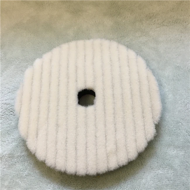 japan quality wool polishing pad lamb skin wool pad