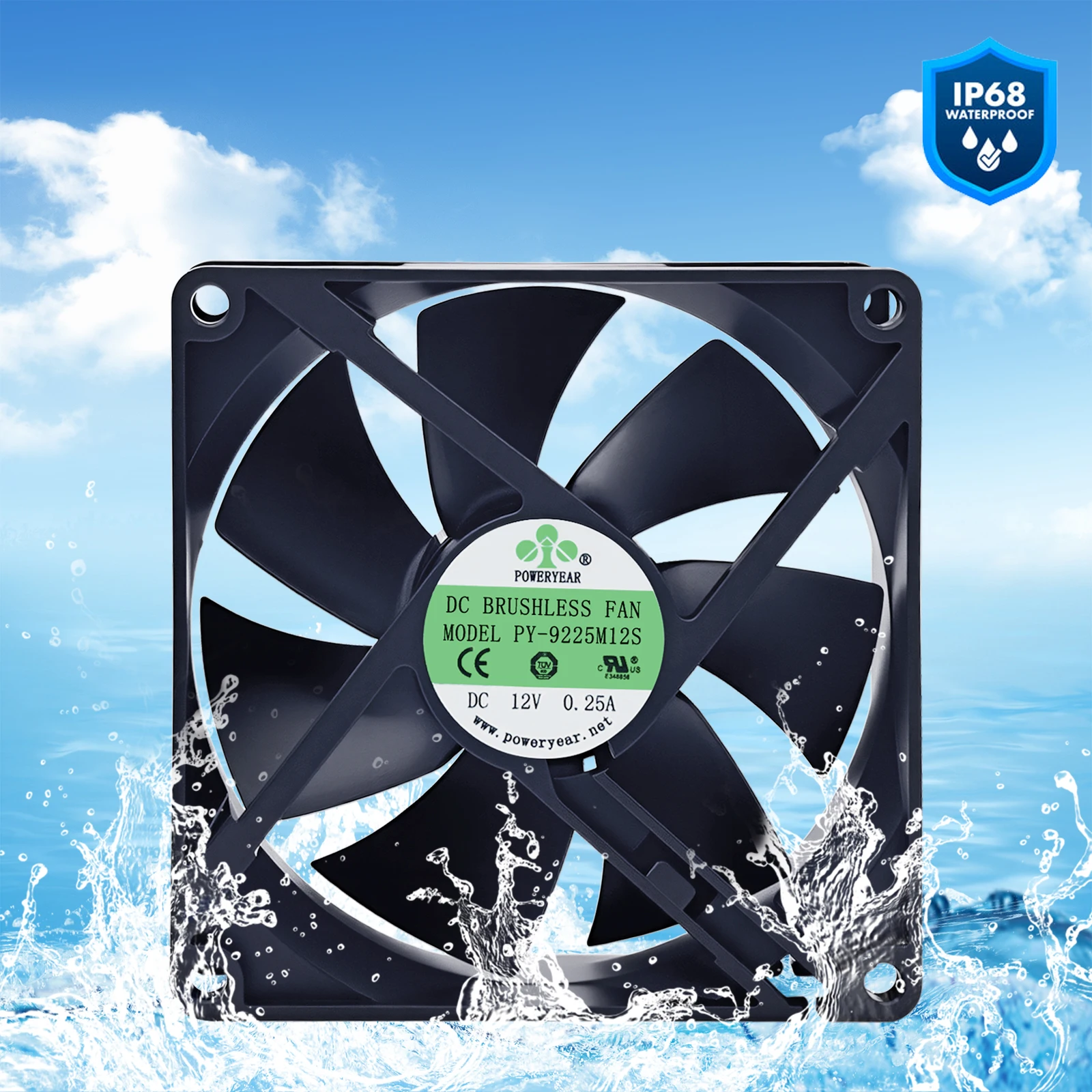 Axial Fan, 92mm, CFM, Brushless, 24V - detail 2