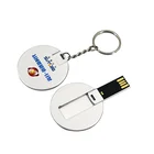 Usb Drive Gadgets Electronic Mini Round Card Usb Pendrive 2.0 Metal Usb Flash Drive With FREE Logo