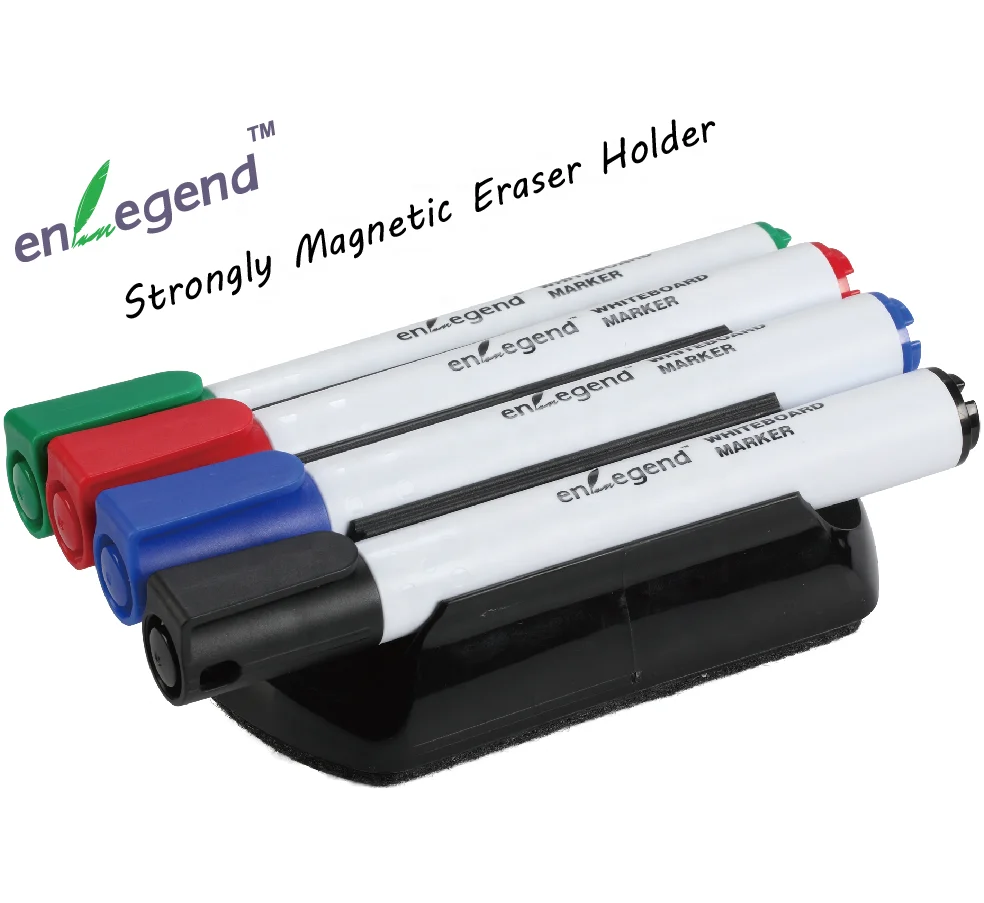 Promotional high quality automatic magnetic whiteboard eraser whiteboard marker holder