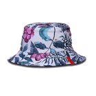 Bucket Hat Hat Fashion Custom Double Sides Sublimation Printing Cotton Sun Hat Foldable Reversible Bucket Hat