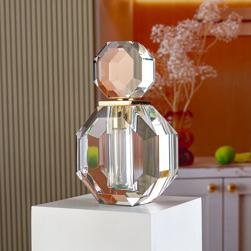 product hot sale replaceable 12ml glass empty bottle customizable fashion elegant crystal perfume bottle-8