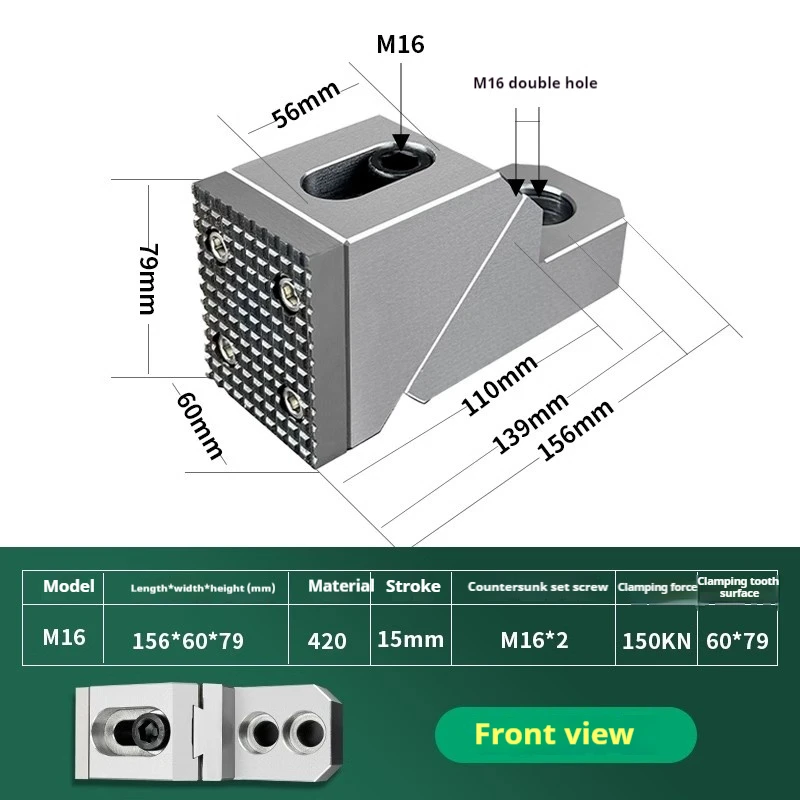 Bench Vice Workholding Fixturing CNC Side Fixture Clamp Fixed M8 Precision Fixtures Clamping OK Vise Vice Frog Clamps Flat End