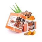 Soap Turmeric Soap 100% Natural Herbal Anti Acne Remove Pimples Dark Spots Honey Turmeric Soap For Sale