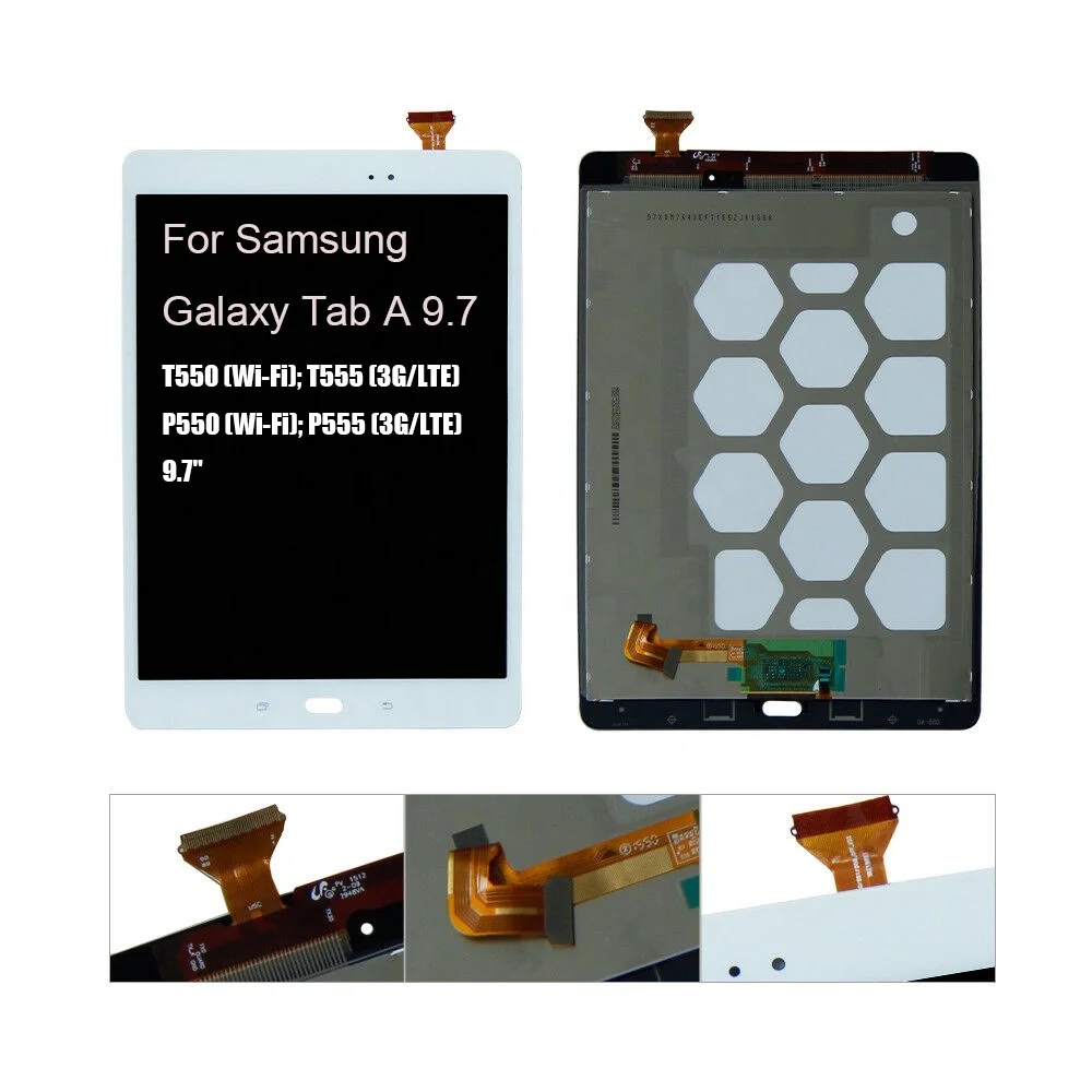 Tactil Digitalizador Compatible con Samsung Galaxy Tab A 9.7 T550 T555 Blanco MOVILSTORE Pantalla LCD 