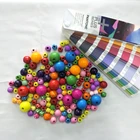 Beads Beads Wood Premium Material Natural Bulk Round Colorful Craft Wooden Beads