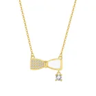Steel Pendant Korean Personality Simple Zircon Female Titanium Steel Pendant Clavicle Chain Accessories