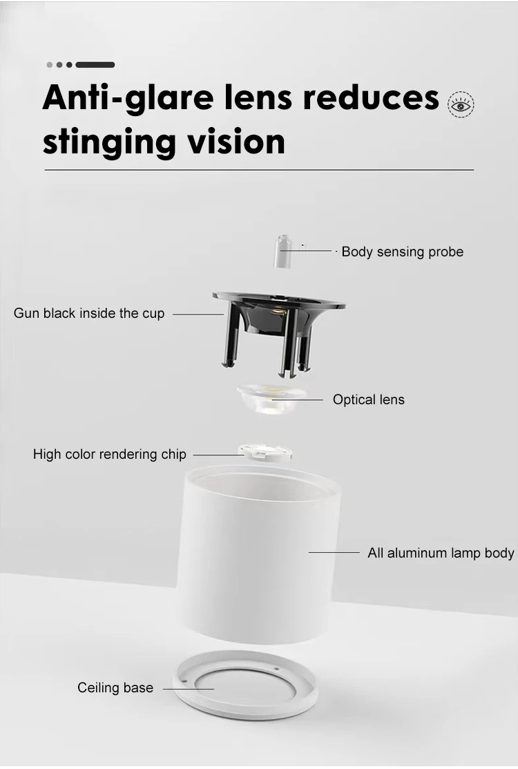 lc10225 good price adjustable white downlight aluminum ceiling surface cob led spot lights-4