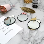 Made Wholesales Custom Made Metal Mirror Round Pocket Cosmetic Hand Makeup Mini Mirror