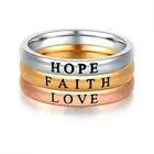 Ring Rings Fashion Custom Personalized Engraved Women Men Stainless Steel Ring Stackable Inspirational Rings Jewelry