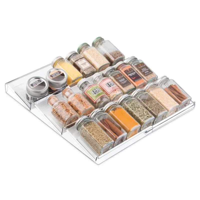 Eco Friendly organizer spice bottles holder stand spice jar set spice jar holder