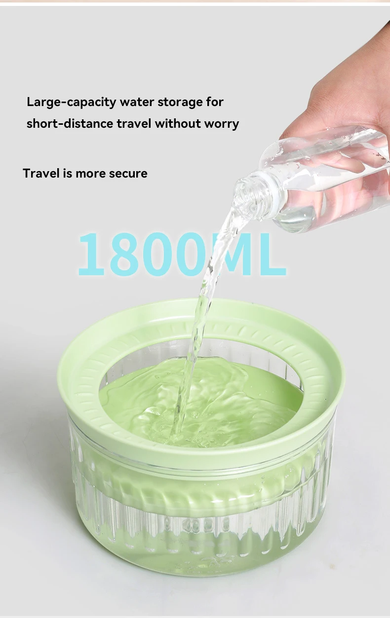 New high quality pet big capacity water dispenser to prevent jaw wetting pets floating water bowl pet supplies manufacture
