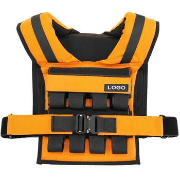 Orange Weight Vest Plate High Quality  Adjustable Fitness Tactical Weighted Vest for men training 10kg12kg 16kg 20k 30kg
