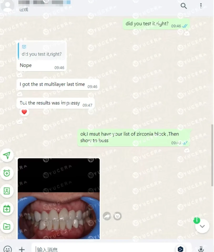 Yucera 4D PRO Multilayer Zirconia Block Factory Direct Sale Dental Consumables CAD/CAM Multilayer Zirconia Disc for Full Arch