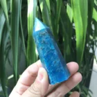 Blue Apatite Blue Quartz Point High Quality Natural Blue Apatite Quartz Crystal Point Wand For Healing Energy