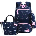 Bags Kids New Design Children Cute Pink School Bags Kids Backpack School Lunch Box Backpack Combo