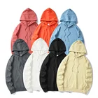 Plain Quality Plain Hoodies Custom High Quality Pullover Plain Oversized 100% Cotton Printed Men Hoodies