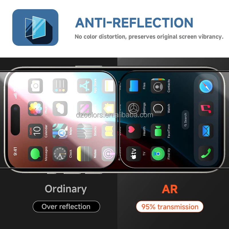 product hot selling best quality silk printing hd privacy matte tempered glass protector for iphone 17 pro promax screen protector-8