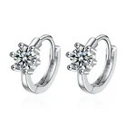 Earring 925 Silver Simple Designed Hoop Huggie Earring 925 Silver Women Girls Jewellery