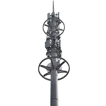 12M 15M Telephone Galvanized Steel Octagonal Pole Communication Pole