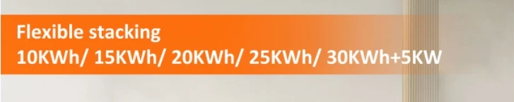Stacked All-In-One With 5KW Single-phase Off-grid Inverter 51.2V 5-40kwh Plug and Play Without Cable Connection