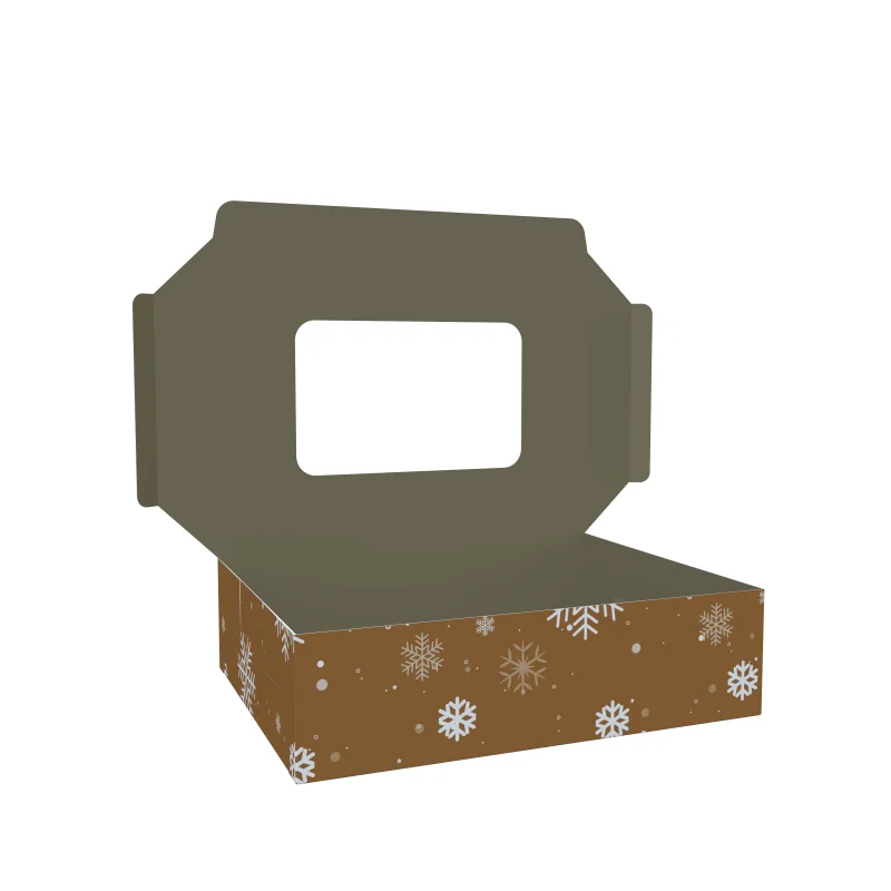 product free design affordable food grade popular christmas themed paper boxes chocolate snacks candy cups cake boxes with window-3