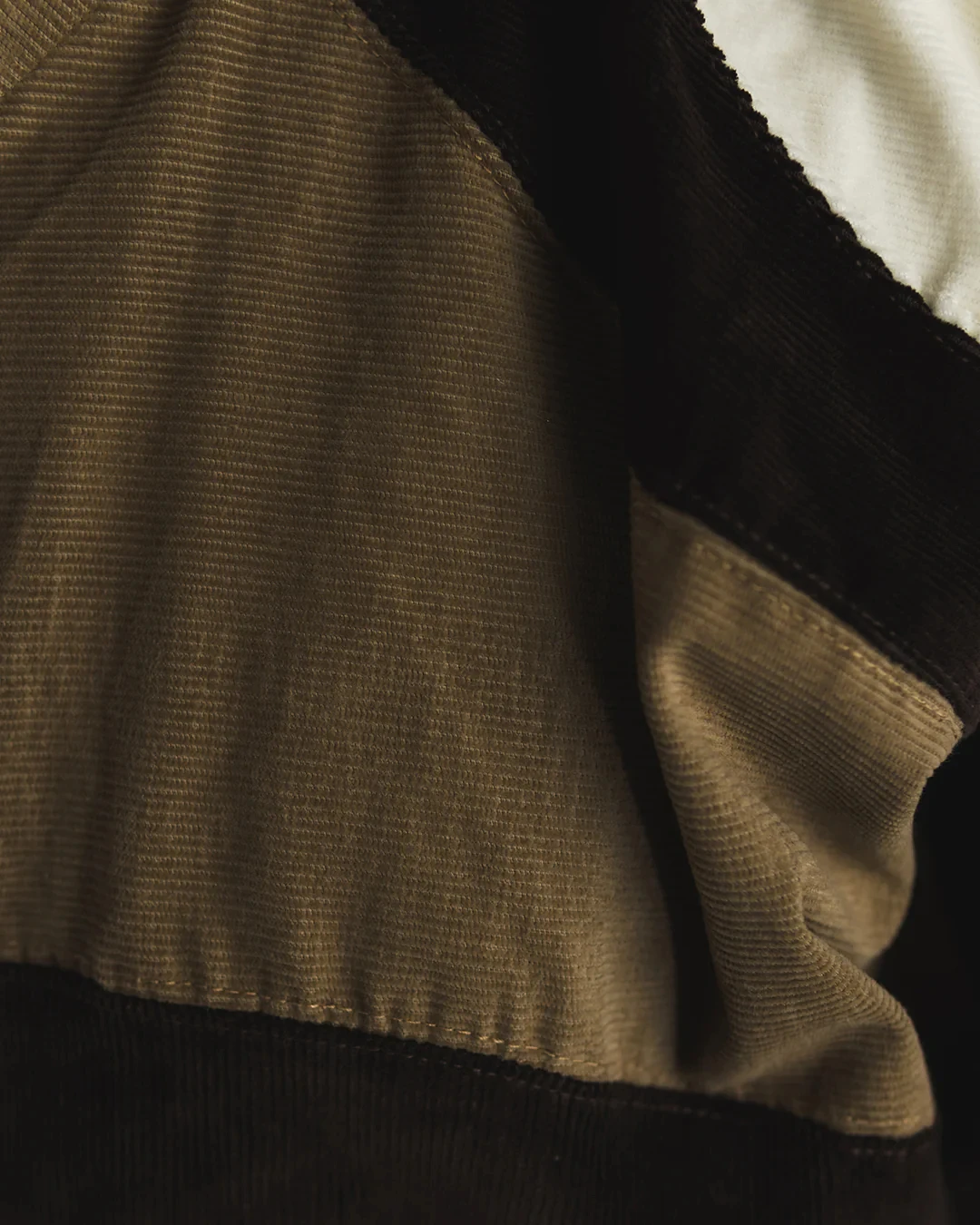 product mens sweatpants and hoodie set zip up custom design oversized streetwear color block patchwork corduroy running jacket tracksuit-5