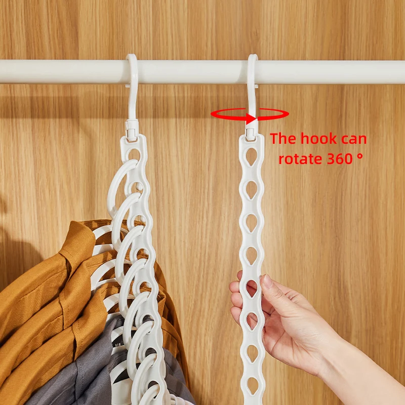 New Magic Folding Clothes Hangers Closet Organizer Wardrobe Multi-Layer Pants Hanger Clothes