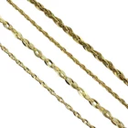 Chain Bracelet New Brass Stamped Twist Chain Bracelet Necklace