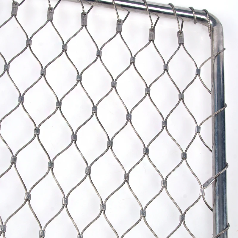 stainless steel wire rope mesh fence factory